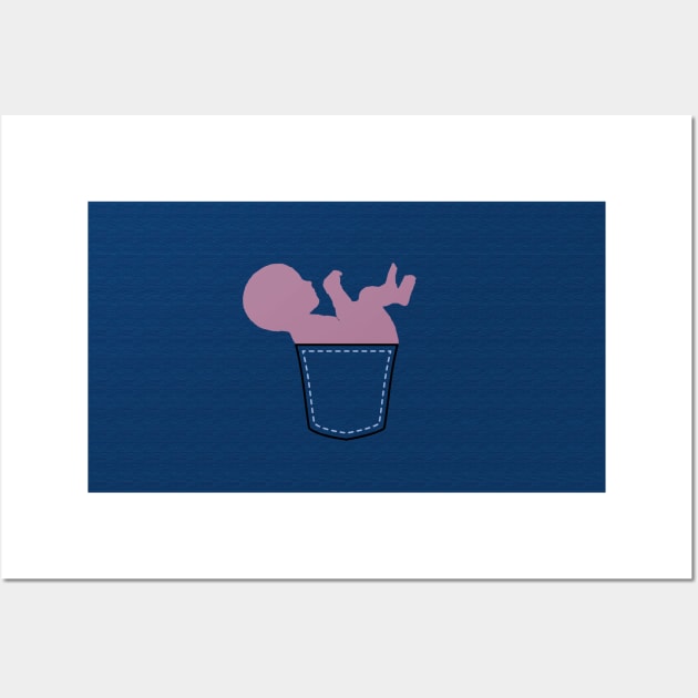 Fetus in Pocket | Embryo in Pocket Wall Art by Tilila